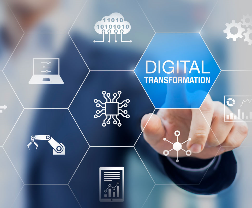 Professional team working on digital transformation solutions